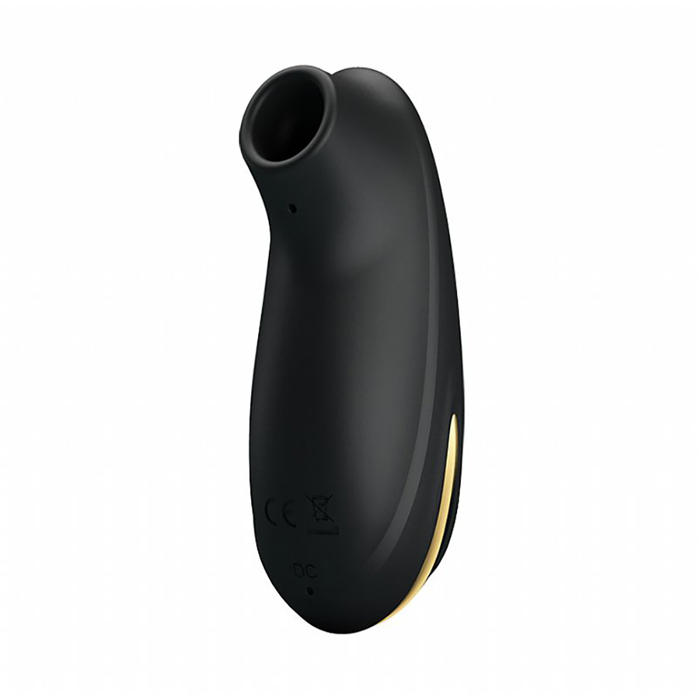 Estimulador de Clit�ris Recarreg�vel Otis 7 Modos de Suc��o Preto com detalhe do orif�cio de suc��o e corpo ergon�mico