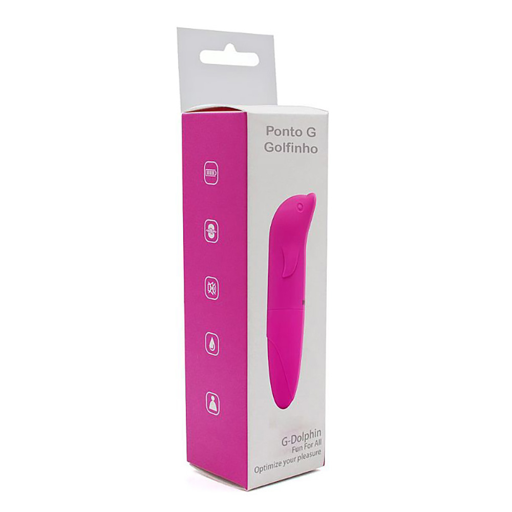 Vibrador Ponto G em Pl�stico R�gido com Formato de Golfinho Pink | Foto 05