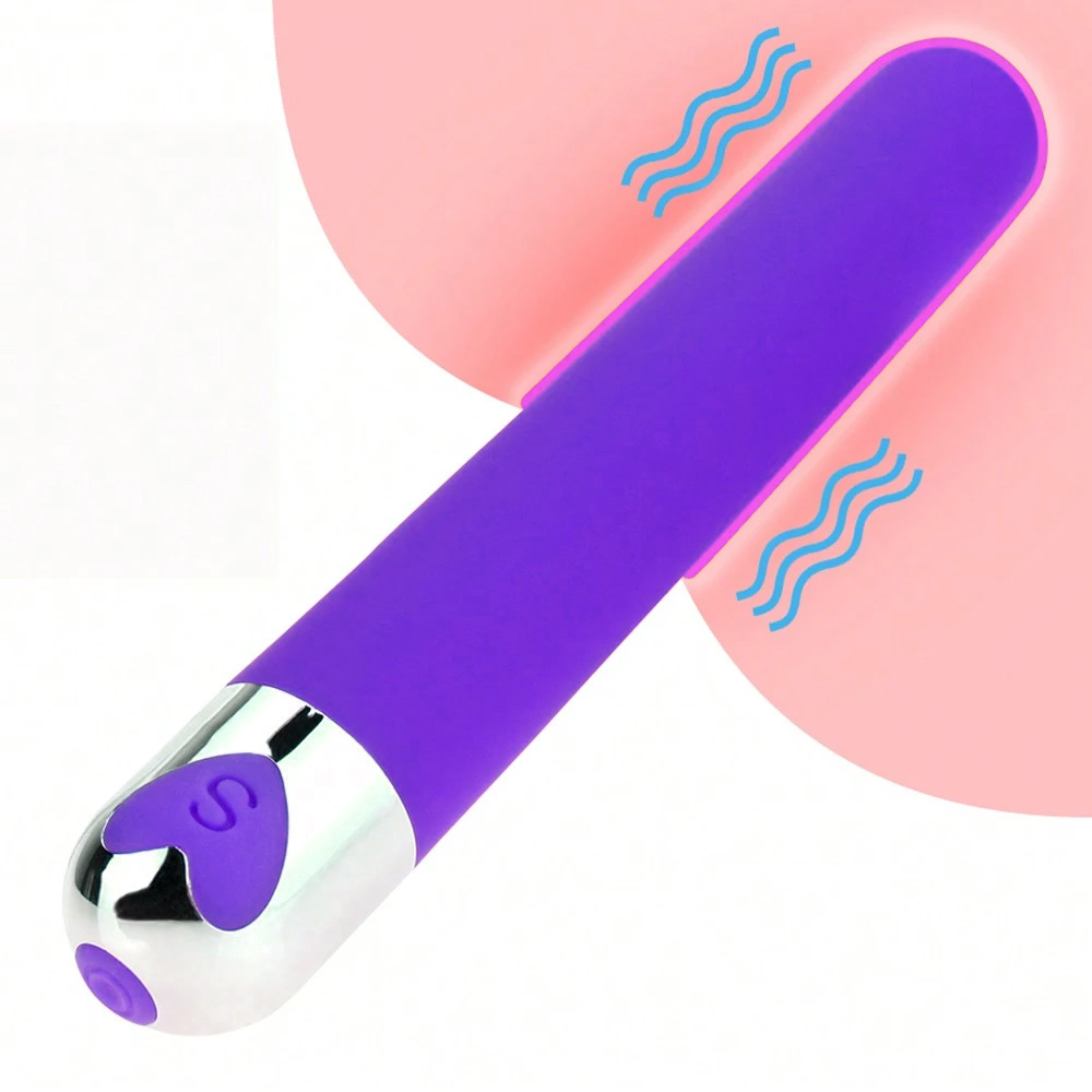 Vibrador Personal Recarreg�vel em Silicone com 10 Vibra��es Roxo | Foto 04