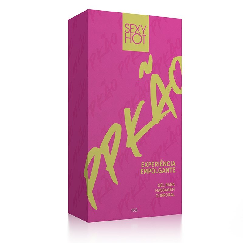 Gel Excitante Feminino PPK�O da Sexy Hot em sua caixa, destacando o design, o nome do produto e a promessa de 'Experi�ncia Empolgante'.