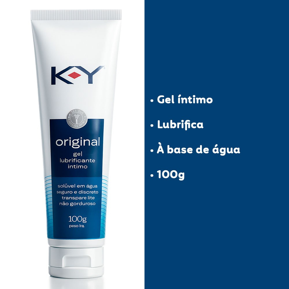 Gel Lubrificante �ntimo KY 100g: gel �ntimo, lubrifica, � base de �gua, 100g