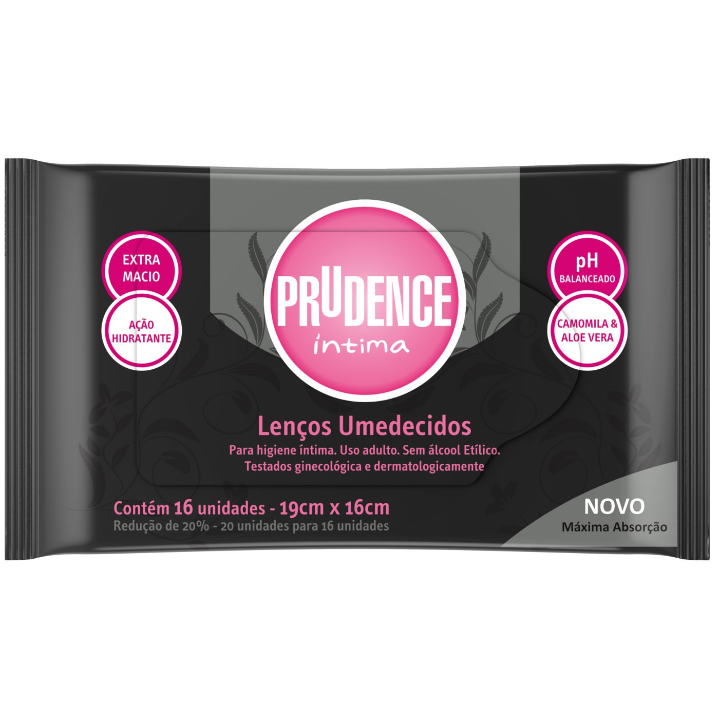 Len�o Umedecido Prudence �ntima com 16 Unidades | Foto 01