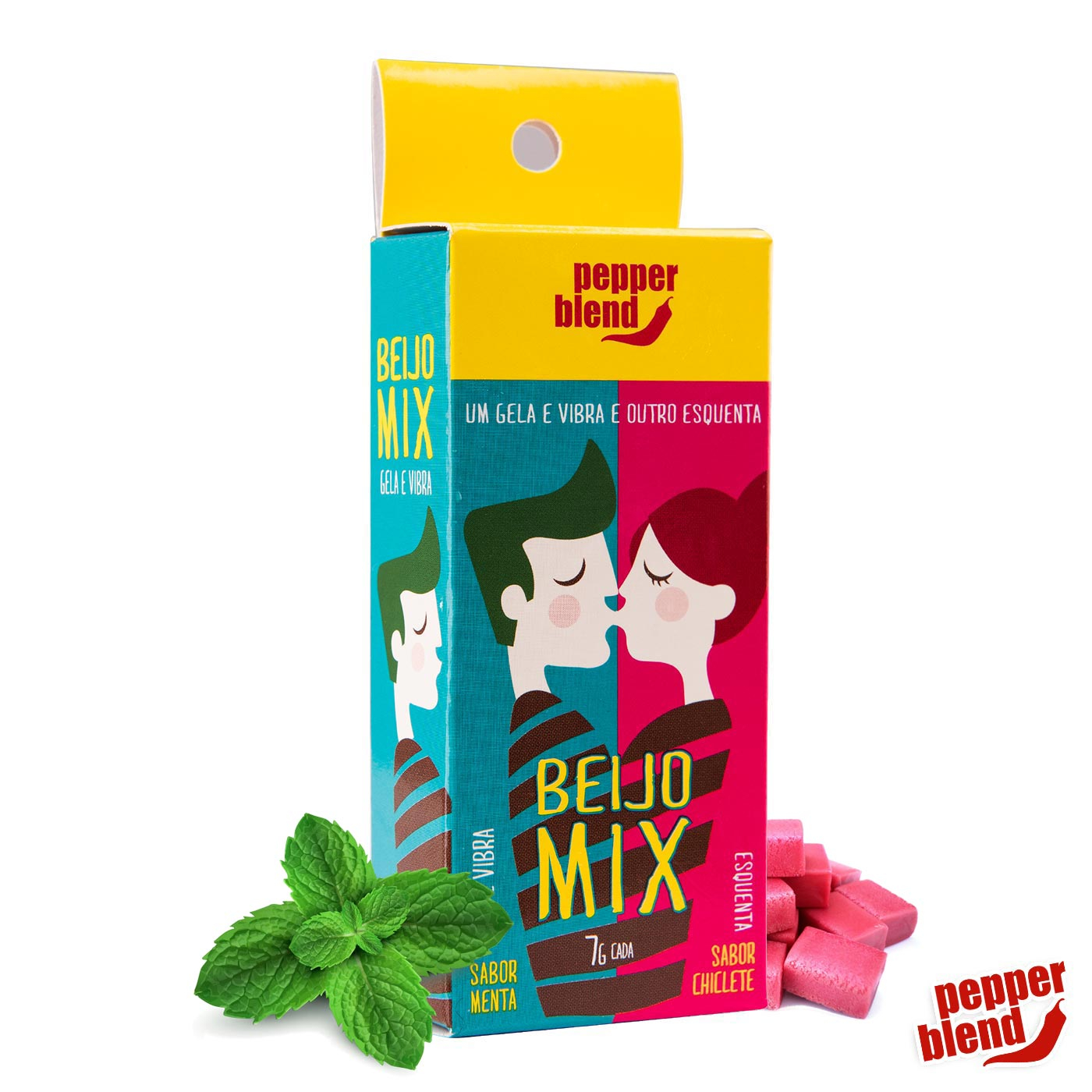 Gel para Sexo Oral Menta Gela e Chiclete Esquenta