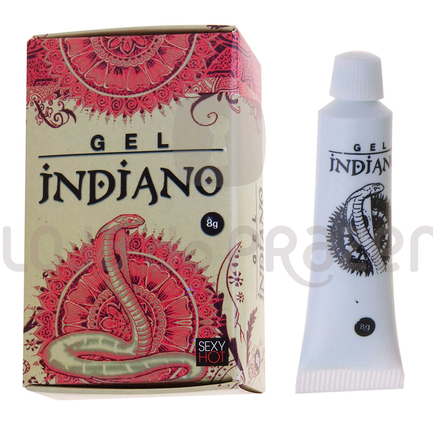 Gel Feminino Indiano Sensibilizante Sexy Hot em embalagem caixa e bisnaga