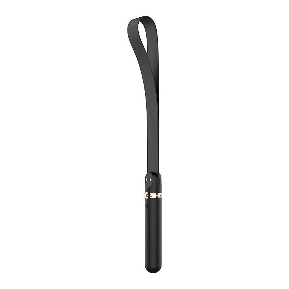 Vibrador Masculino em Silicone Recarreg�vel com 9 Vibra��es e Chibata Whoohoo Preto | Foto 04
