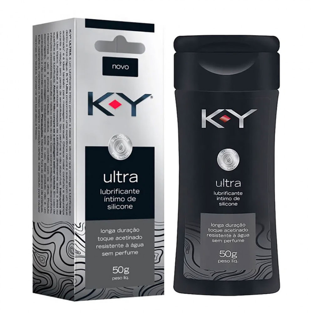 KY Ultra Lubrificante �ntimo de Silicone 50g - Frasco na caixa original