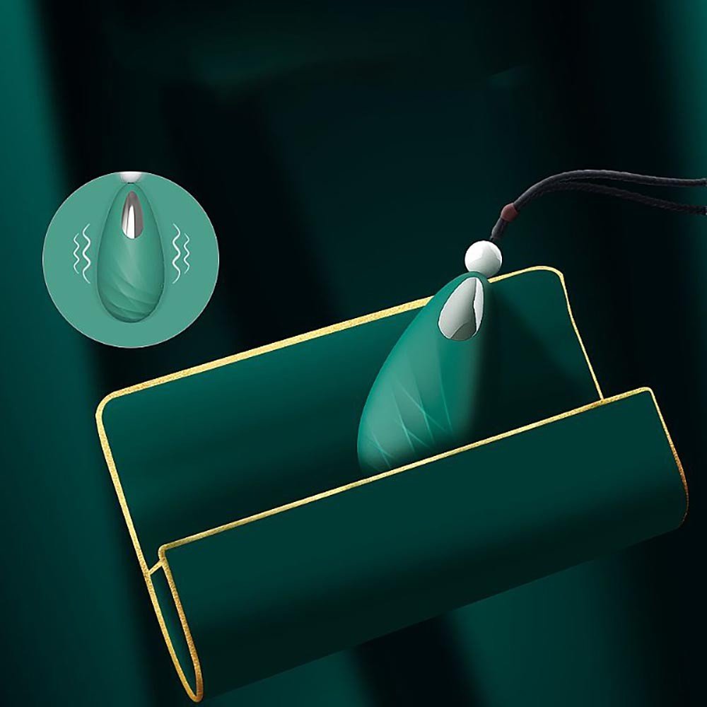 Vibrador Discreto em Silicone Recarreg�vel com 9 Vibra��es Beryl Verde | Foto 04