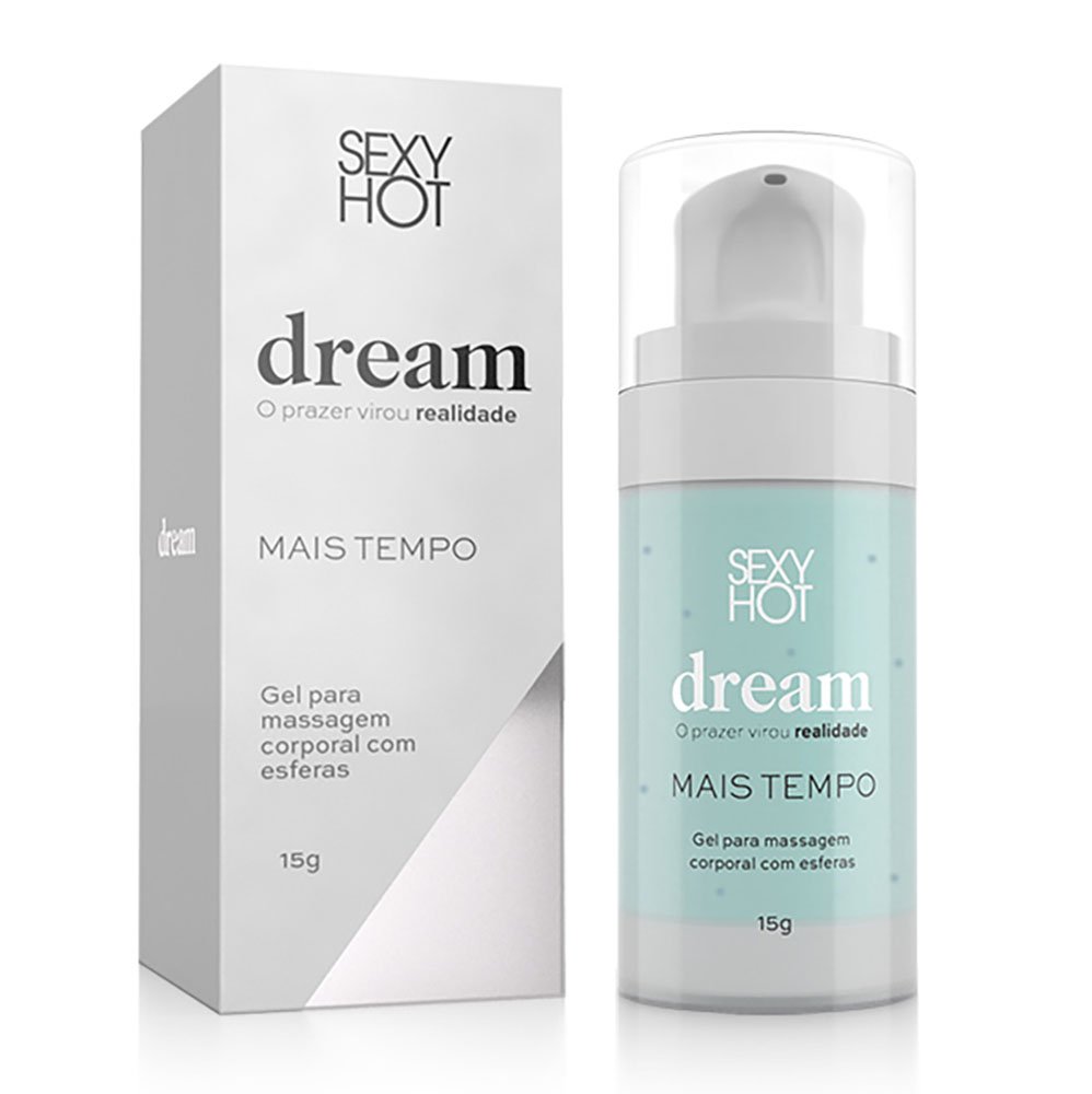 Gel Retardante Mais Tempo Dream Gel com Microc�psulas da Sexy Hot Cosm�tico, frasco na embalagem