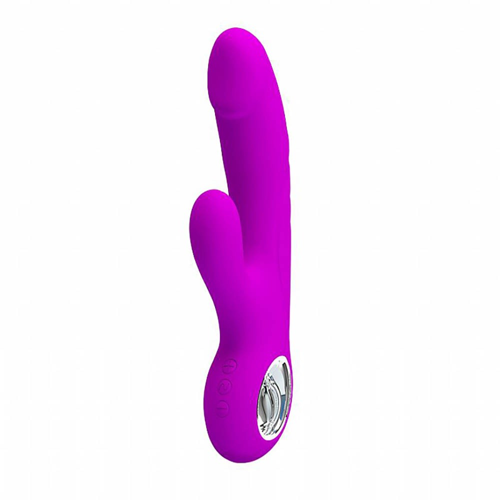 Vibrador Duplo Recarreg�vel Gordon Pink | Vista Lateral