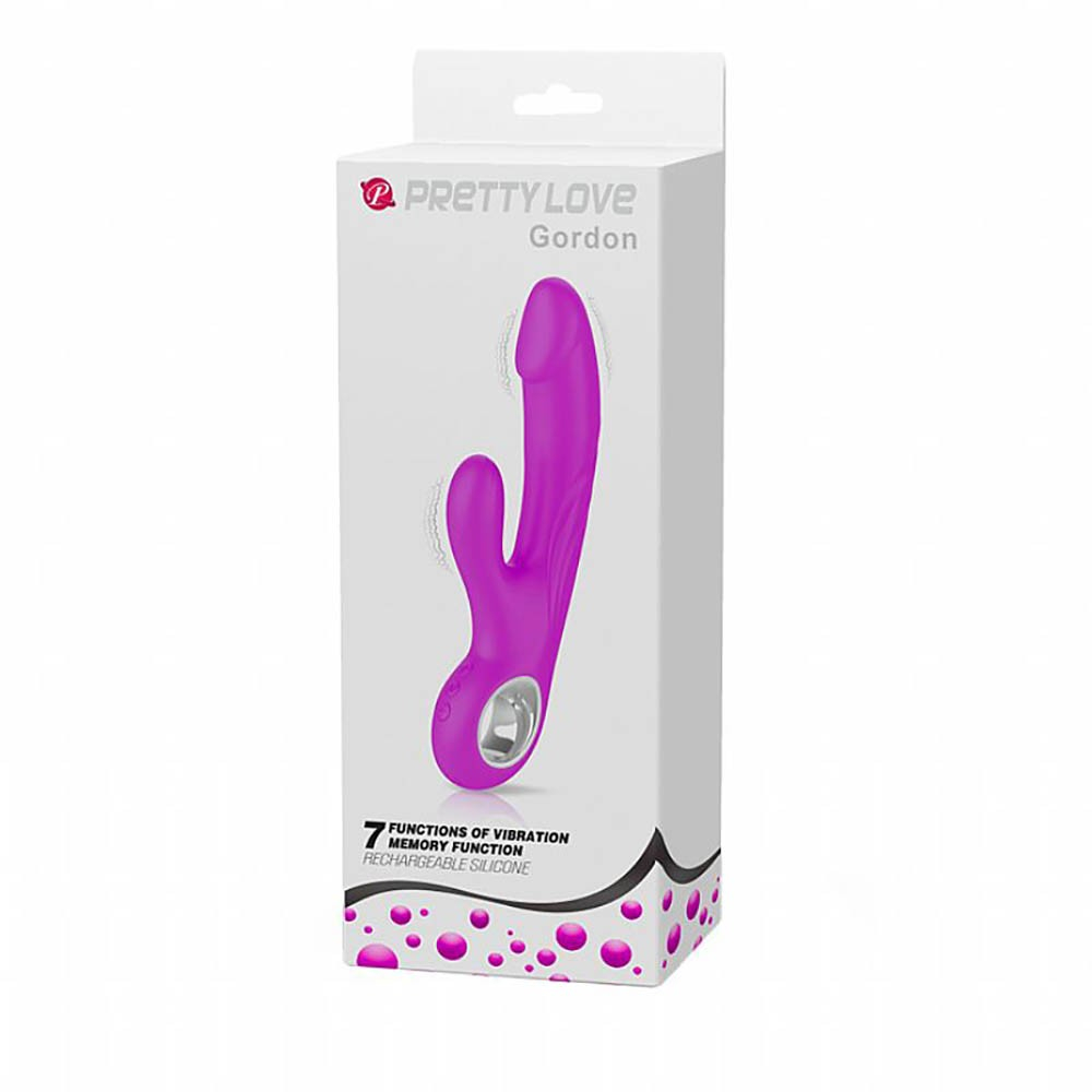 Vibrador Duplo Recarreg�vel em Silicone com 7 Vibra��es e 5 Intensidades Gordon Pink | Foto 05
