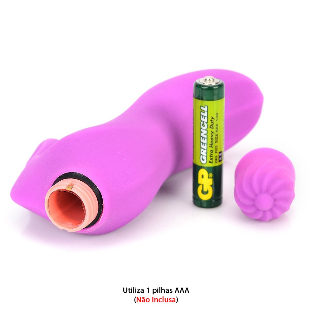 Vibrador Duplo em Silicone com Vibro Pink | Foto 05