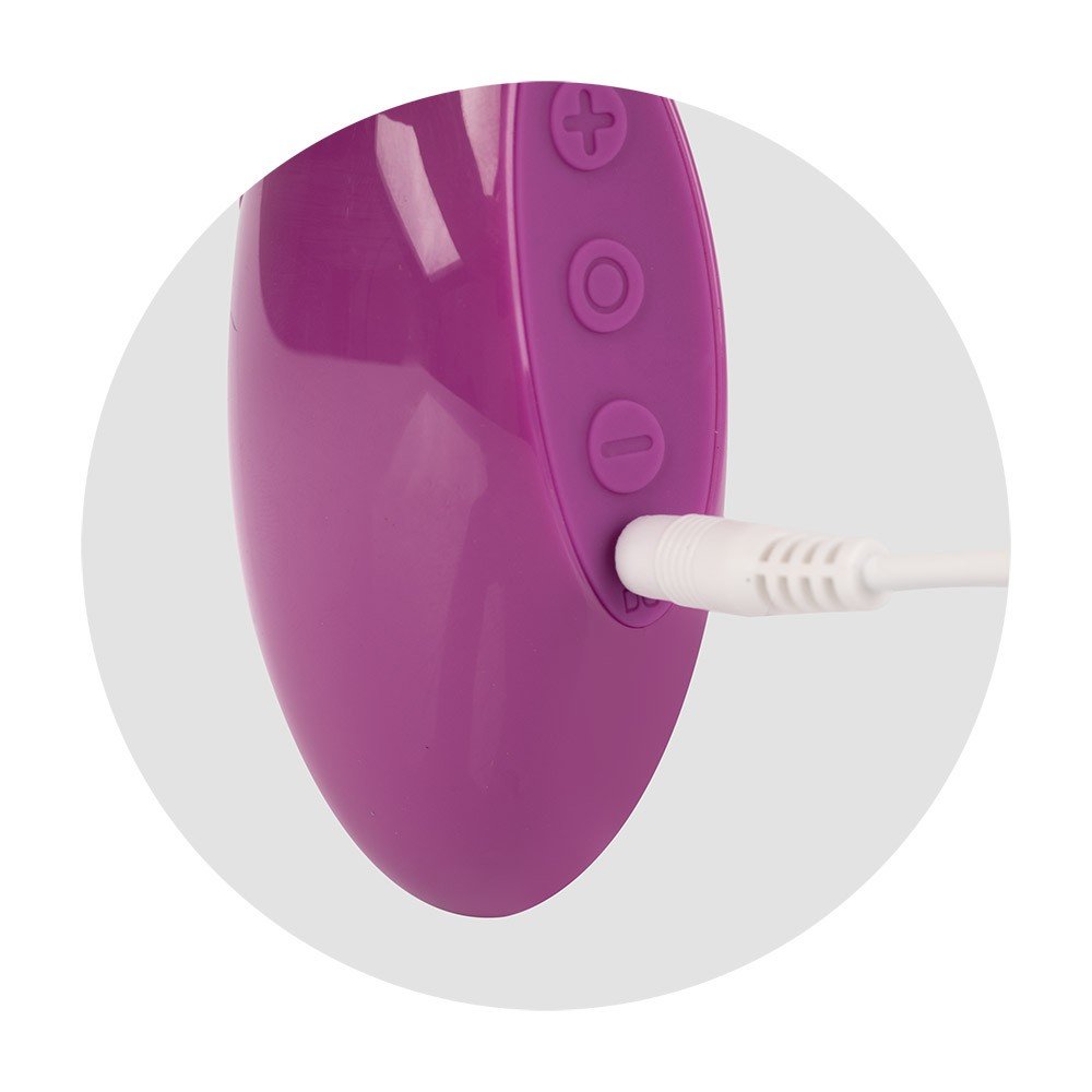 Vibrador Feminino em ABS Recarreg�vel 10 Vibra��es Emi Roxo | Foto 05