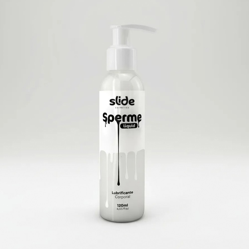 Lubrificante Imitando S�men 120ml em frasco branco com v�lvula pump