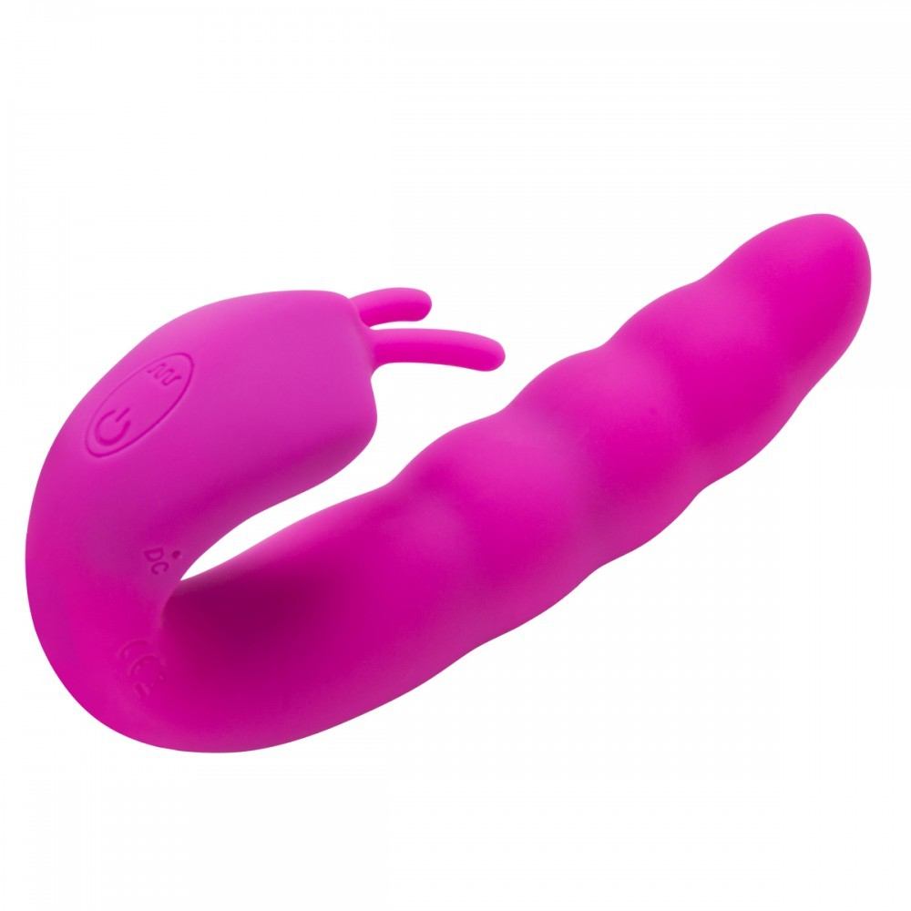 Vibrador Duplo em Silicone Recarreg�vel 10 Modos de Vibra��o Pink | Foto 04