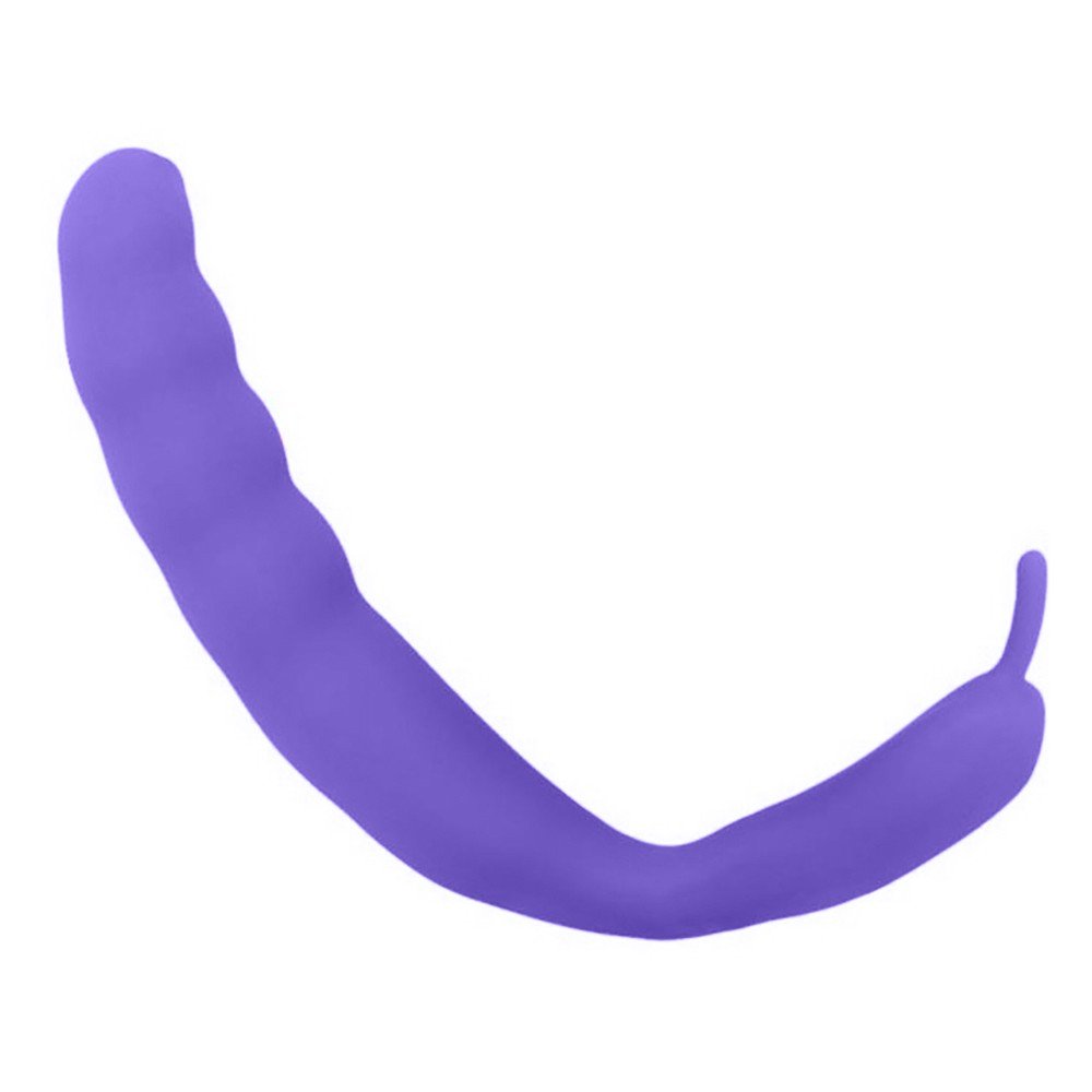 Vibrador Duplo em Silicone Recarreg�vel 10 Modos de Vibra��o Roxo | Foto 05