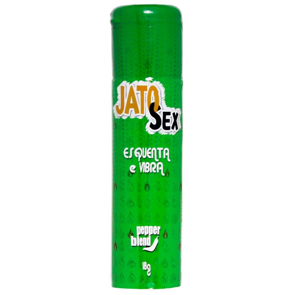 Vibrador L�quido Jato Sex Comest�vel Esquenta e Vibra, frasco verde, pepper blend
