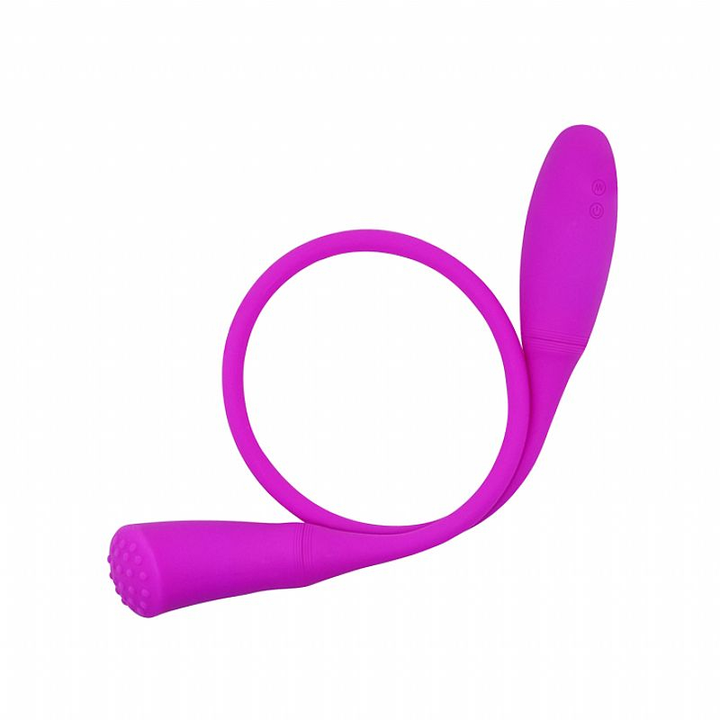 Vibrador para Casal em Silicone com 7 Vibra��es Snaky Vibe Pink | Foto 04