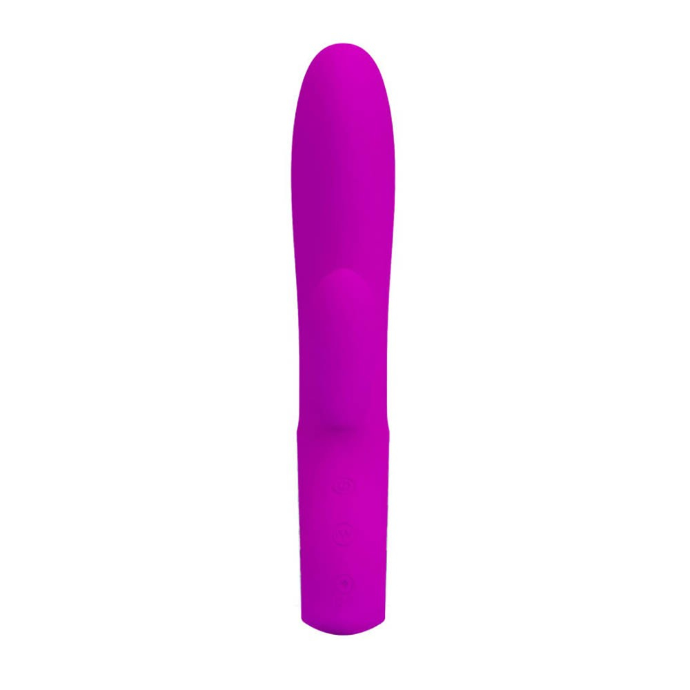 Vibrador Duplo Recarreg�vel em Silicone com 12 Vibra��es Elmer Pink | Foto 04