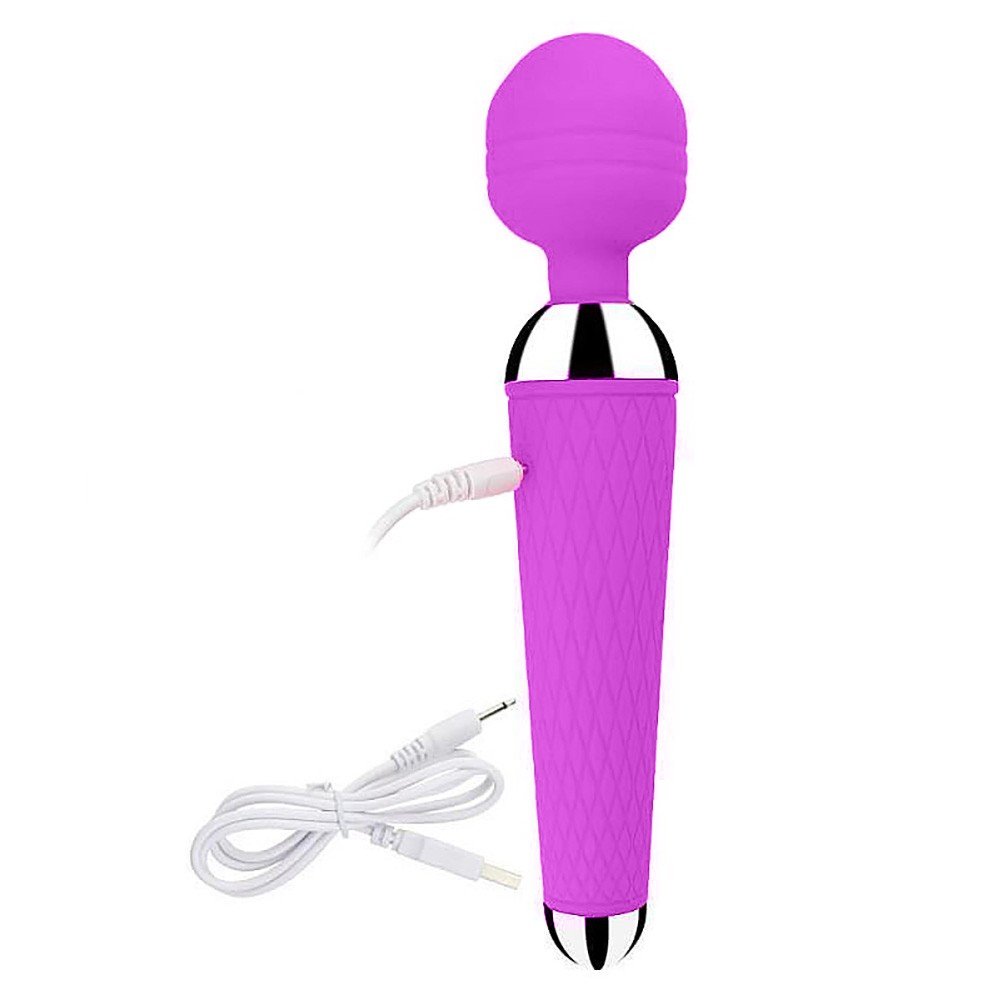 Massageador Er�tico em Silicone Reccarreg�vel 10 Vibra��es Pima Roxo | Foto 05