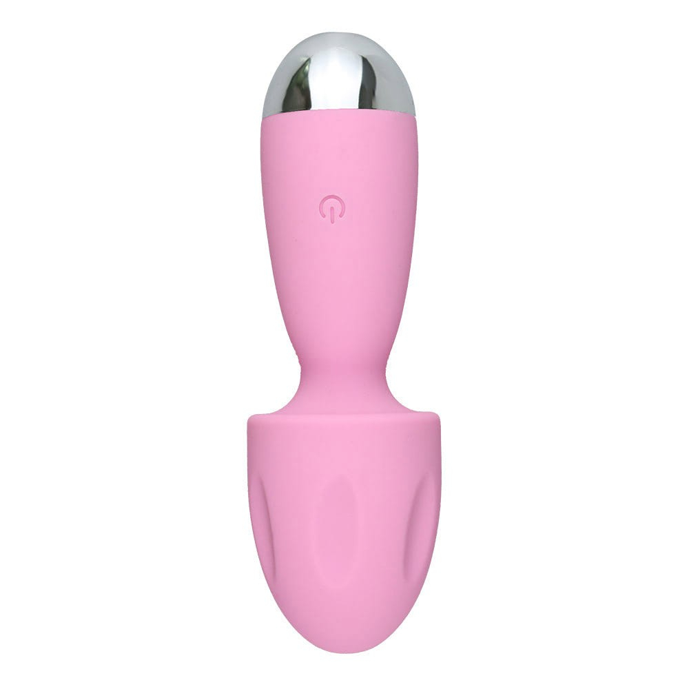 Massageador Er�tico em Silicone com 10 Vibra��es Formato Cogumelo Rosa | Foto 05