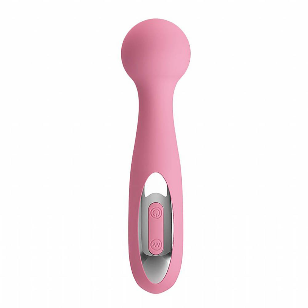 Massageador Er�tico em Silicone Recarreg�vel Flex�vel com 12 Vibra��es Cornelius Rosa | Detalhe dos bot�es e contornos