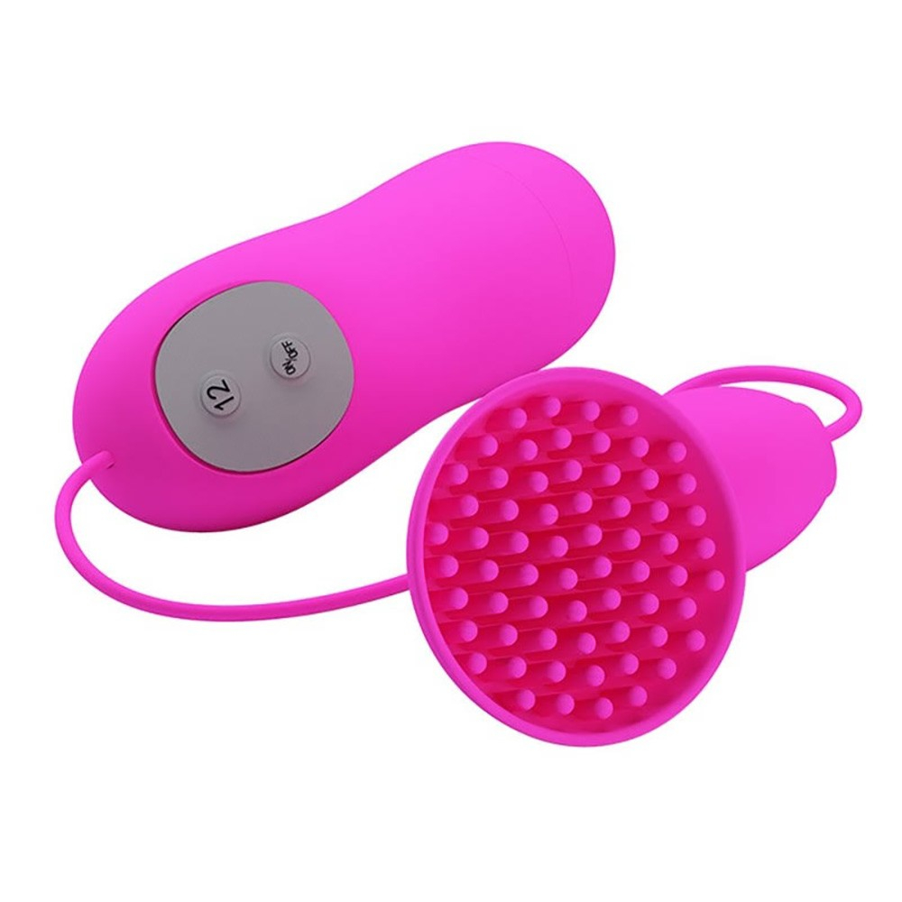Vibrador para Clit�ris em Silicone Cerdas Massageadoras 12 Vibra��es Controle com Fio Brady Pink | Foto 04