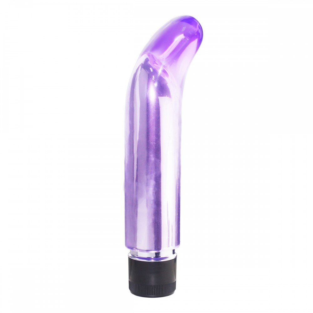 Vibrador Personal com Capa em Jelly Multivelocidade Lil�s - Vibrador interno met�lico e capa em jelly lil�s transparente