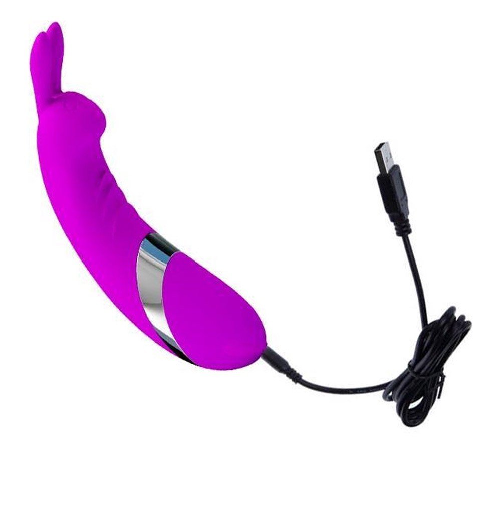 Vibrador para Clit�ris em Silicone Formato de Coelho Recarreg�vel 12 Vibra��es Bunny Pink | Foto 05