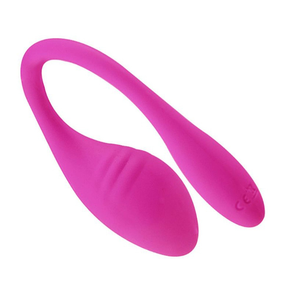 Vibrador para Casal Recarreg�vel em Silicone com 10 Vibra��es e Controle por APP II Pink - Vista detalhada do design flex�vel e textura suave em silicone