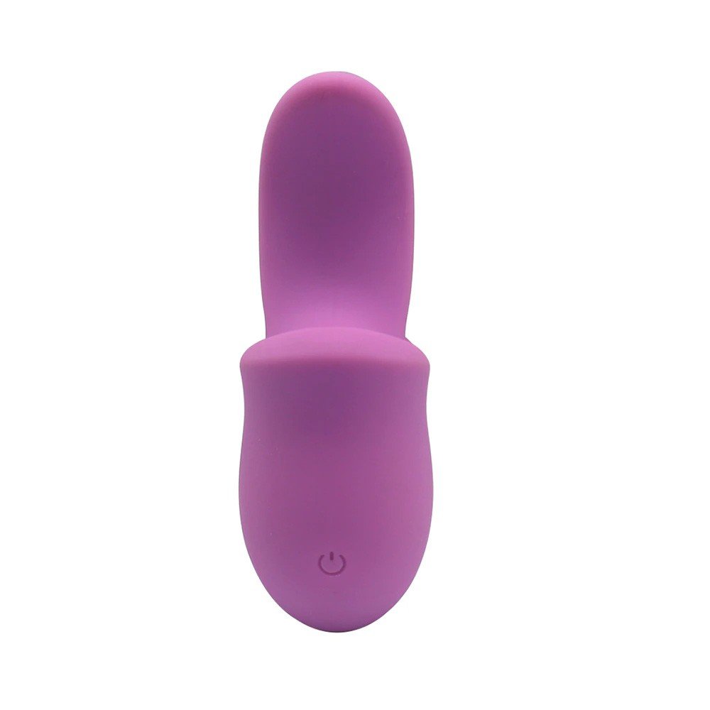 Vibrador para Clit�ris em Silicone Formato de L�ngua Recarreg�vel Roxo - Vista principal