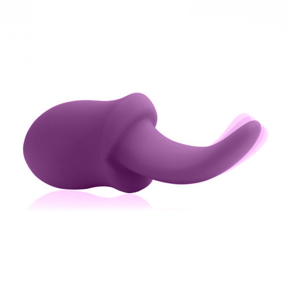 Vibrador para Clit�ris em Silicone Formato de L�ngua Recarreg�vel 10 Modos de Vibra��o Roxo | Foto 05