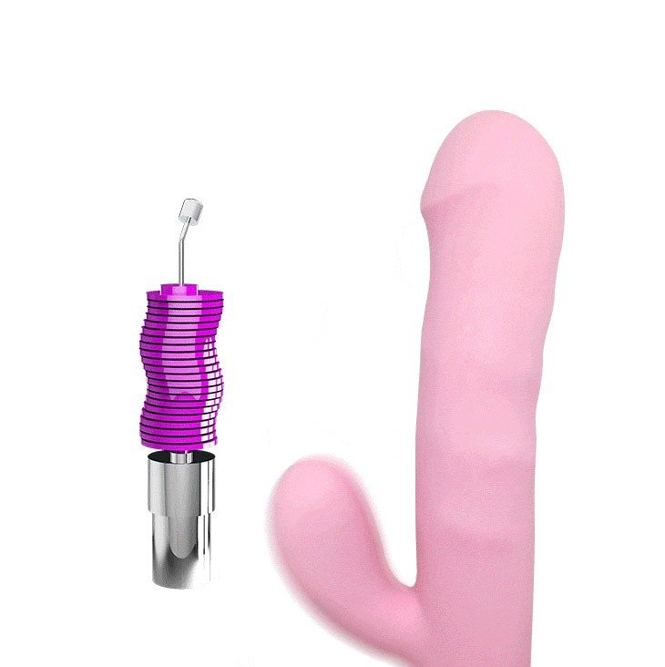 Vibrador Rabitt em Silicone Recarreg�vel 4 Modos de Rota��o e 12 Vibra��es Truman Rosa | Foto 04