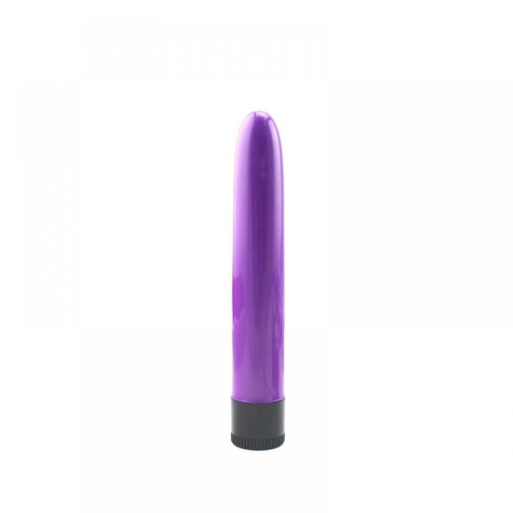 Vibrador Personal Liso Multivelocidade 13,5 x 2,5cm Roxo - embalagem