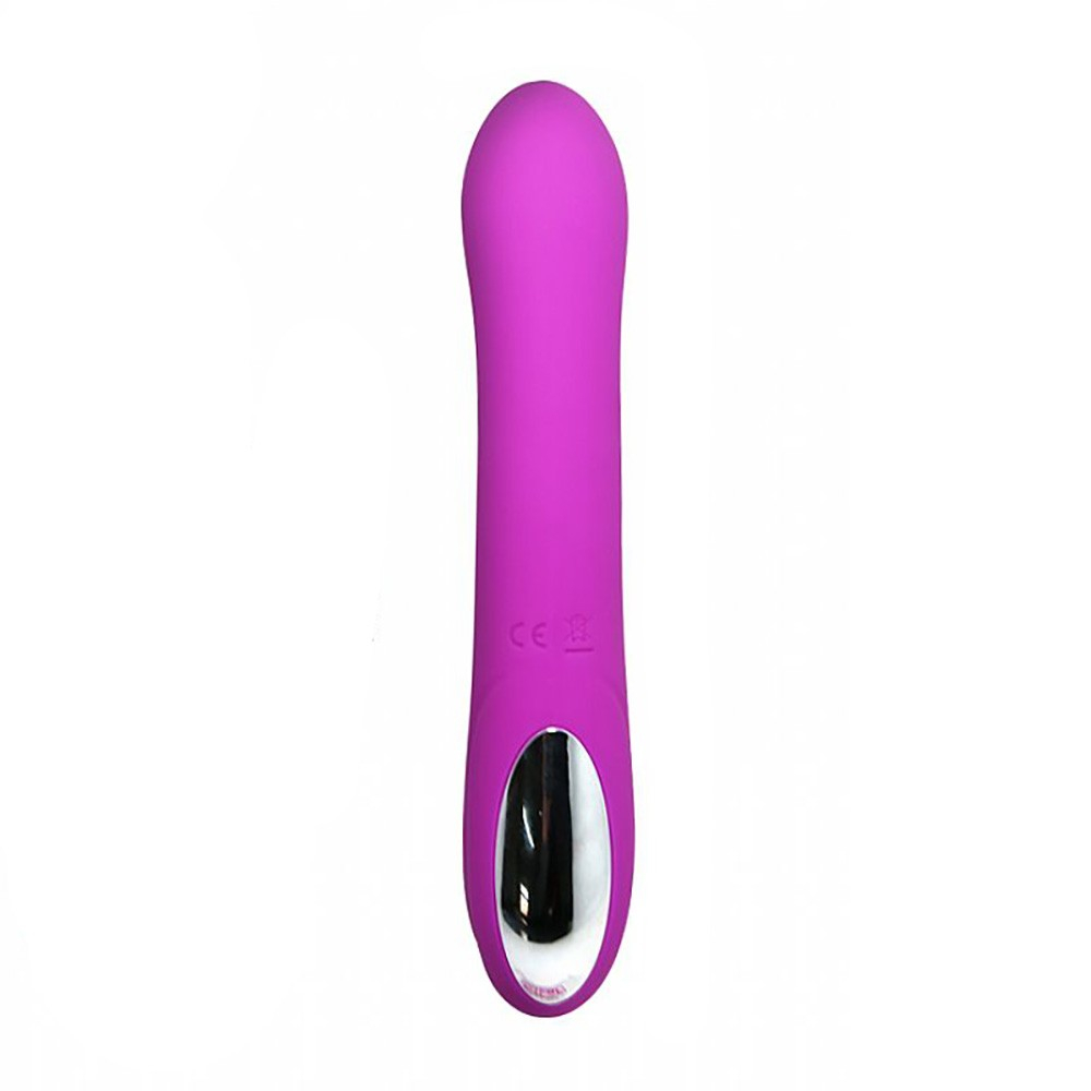 Vibrador Duplo em Silicone Recarreg�vel 7 Vibra��es e Estimulador 4 Rota��es Buck Pink | Foto 04