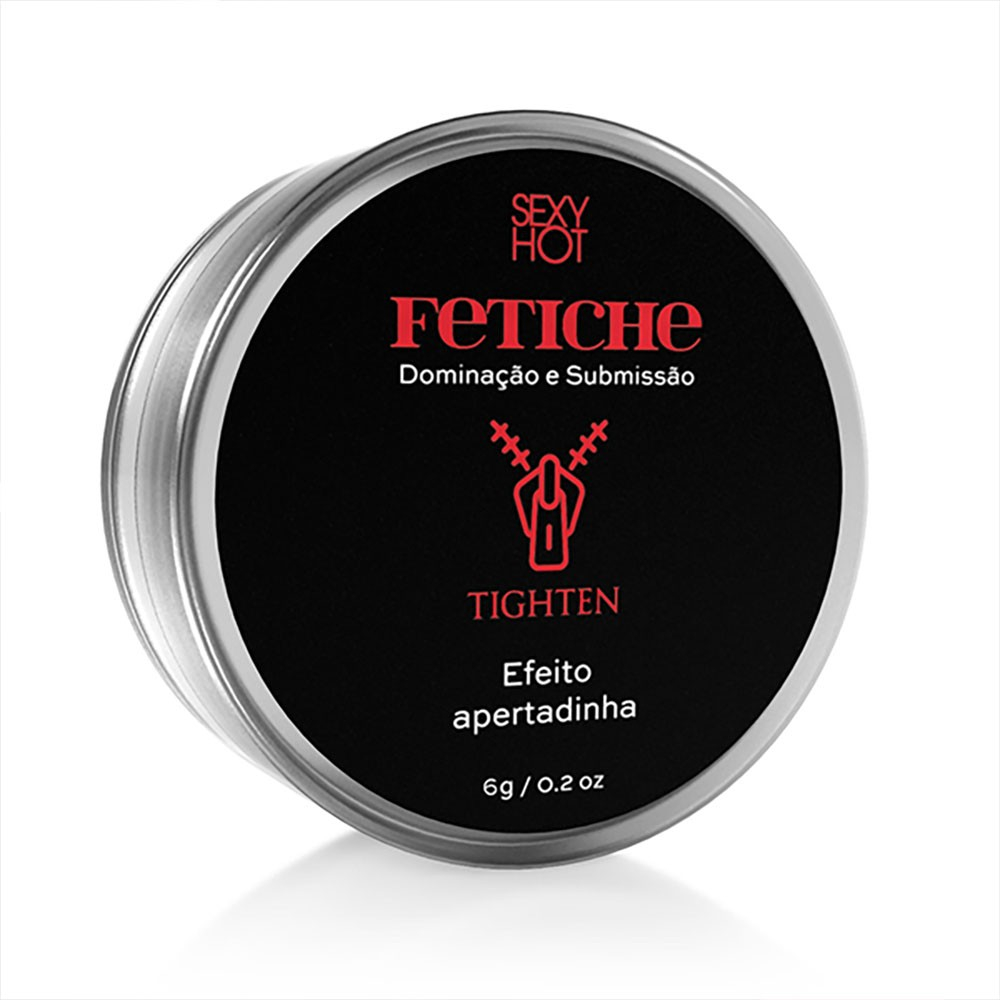 Gel Adstringente em Pomada Tighten 6g, vista do pote com r�tulo 