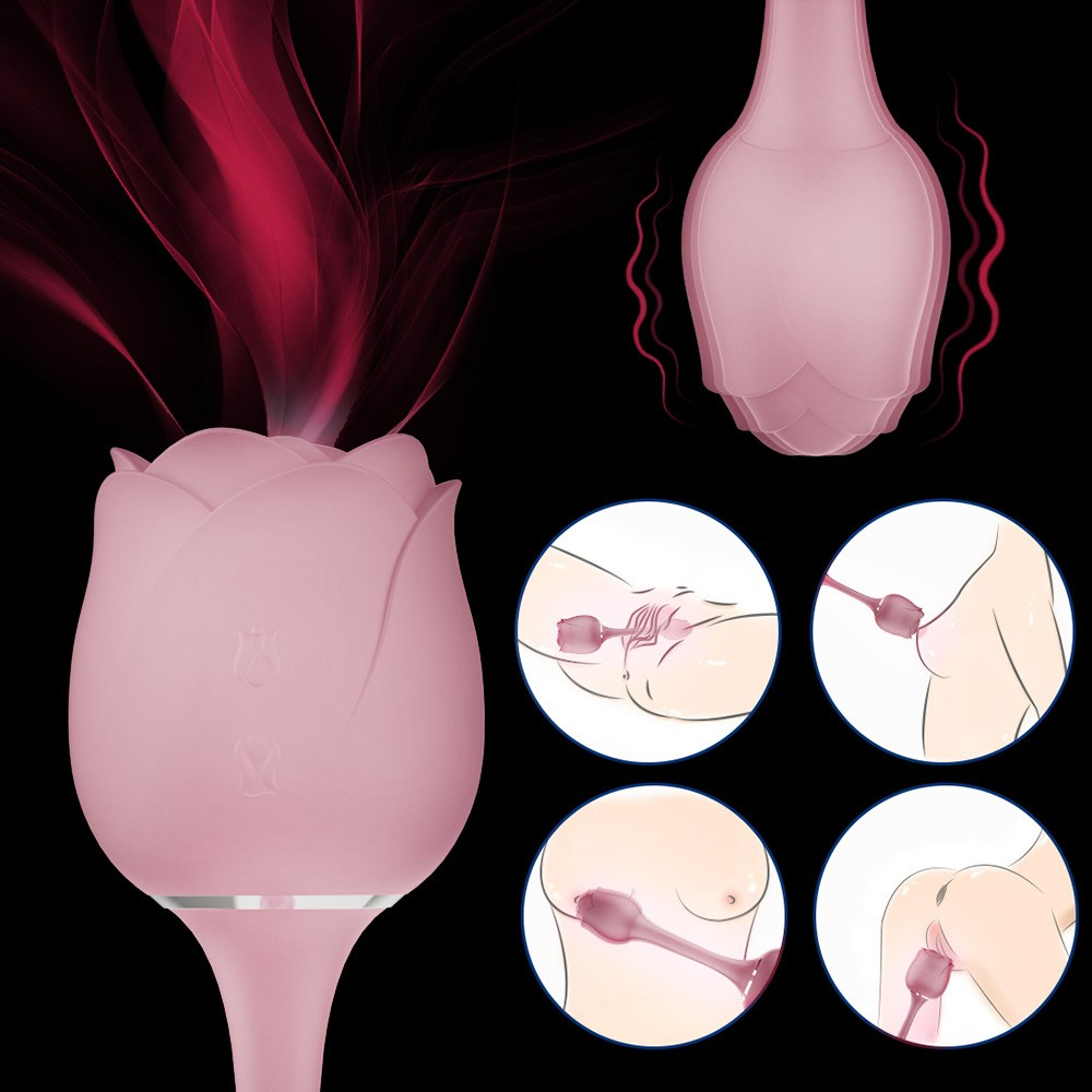 Vibrador Discreto em Silicone Recarreg�vel com 9 Vibra��es Immortal Flower 3 Rosa | Foto 05