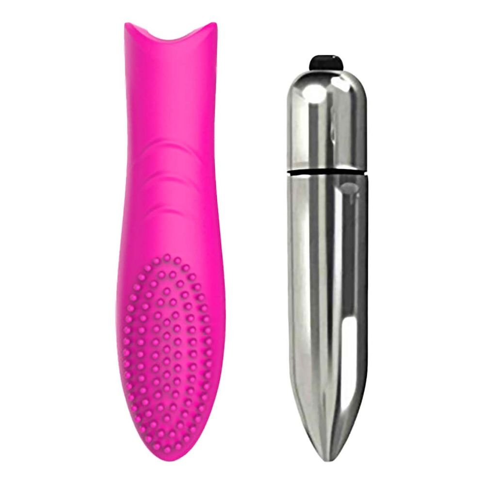 Vibrador Bullet em ABS e Capa Massageadora de Silicone 10 Modos de Vibra��o Roxo | Foto 02