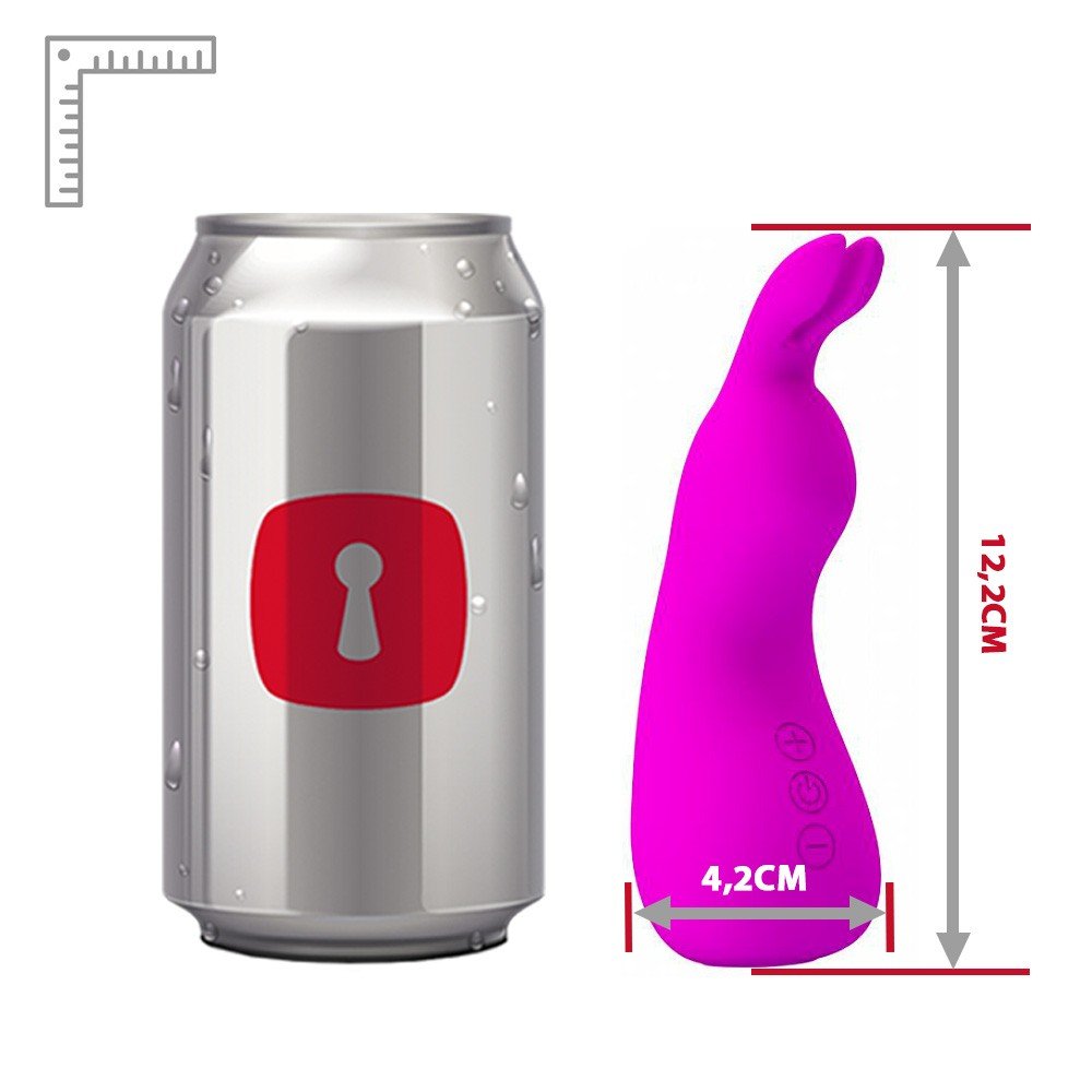 Detalhe do bico estimulador do Vibrador Nakki Pink, ideal para o clit�ris
