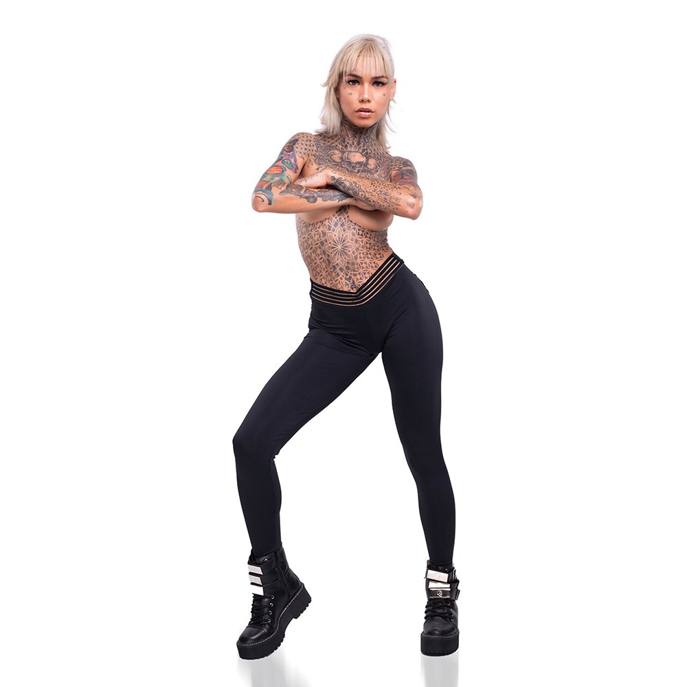 Cal�a Sensual Sexy em Suplex Poliamida Levanta Bumbum com Bolso Atr�s e C�s de El�stico Preto | Foto 05