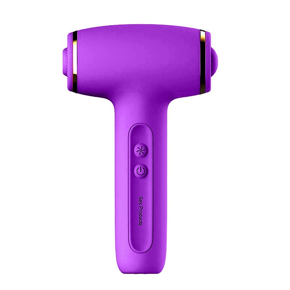 Vibrador para Clit�ris Recarreg�vel em Silicone com 10 Vibra��es e 10 Pulsa��es Dirce Roxo | Foto 05