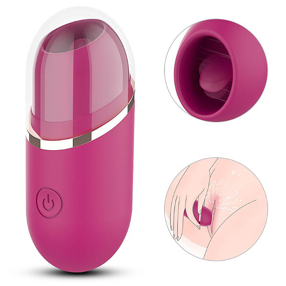 Vibrador para Clit�ris Recarreg�vel em Silicone com 9 Vibra��es Amazing Roxo | Foto 02