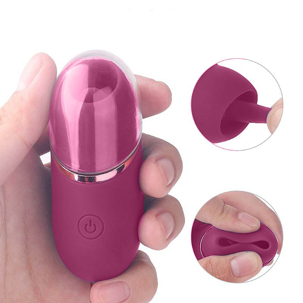 Vibrador para Clit�ris Recarreg�vel em Silicone com 9 Vibra��es Amazing Roxo | Foto 04