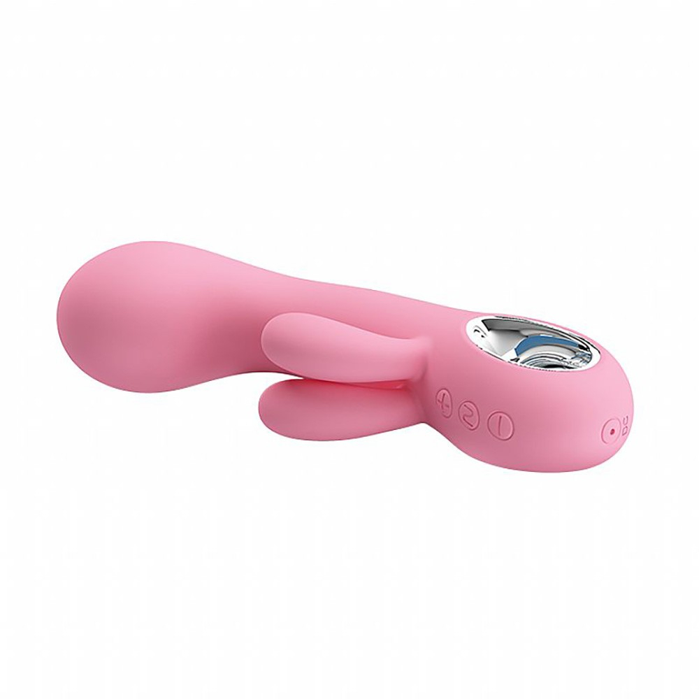 Vibrador Duplo em Silicone Recarreg�vel 7 Modos de Vibra��o e 7 Intensidades Chris Rosa | Foto 04