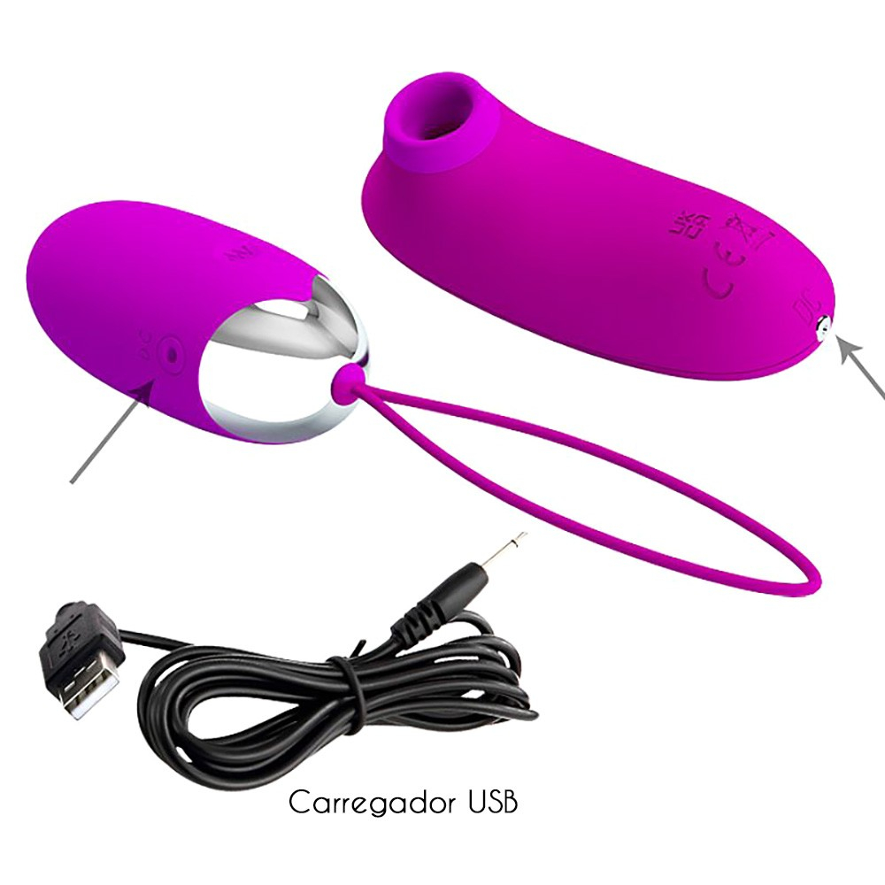 Vibrador Bullet em Silicone Recarreg�vel com 12 Vibra��es e Controle sem Fio 2 em 1 Orthus Pink | Foto 05
