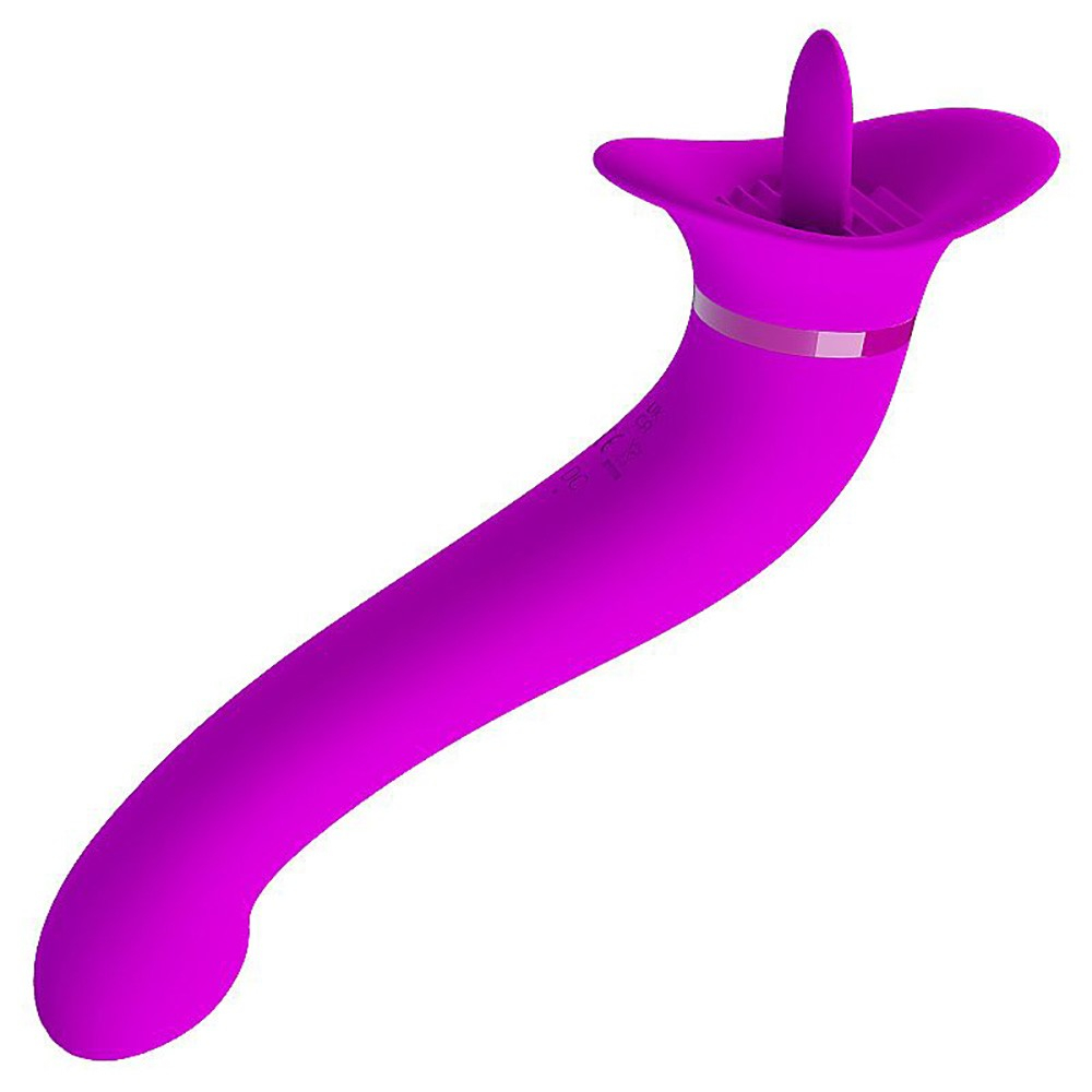 Vibrador Ponto G e Estimulador de Clit�ris Faust Roxo - Imagem 02