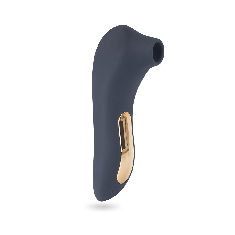 Vibrador para Clit�ris em Silicone Recarreg�vel com 7 Vibra��es SLIM Azul em embalagem com design moderno