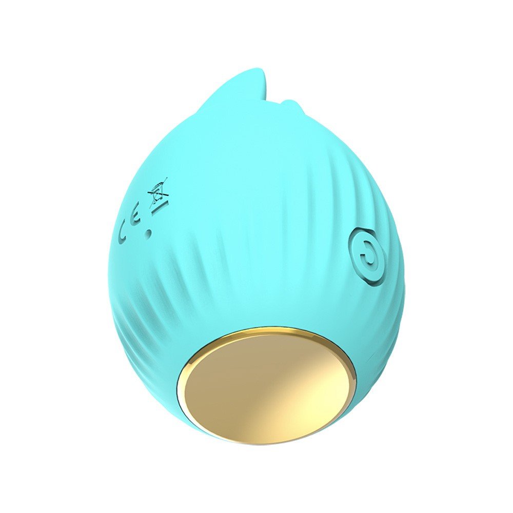 Vibrador para Clit�ris em Silicone Recarreg�vel com 3 Modos de Vibra��o e Pulsa��o Cyan | Foto 05