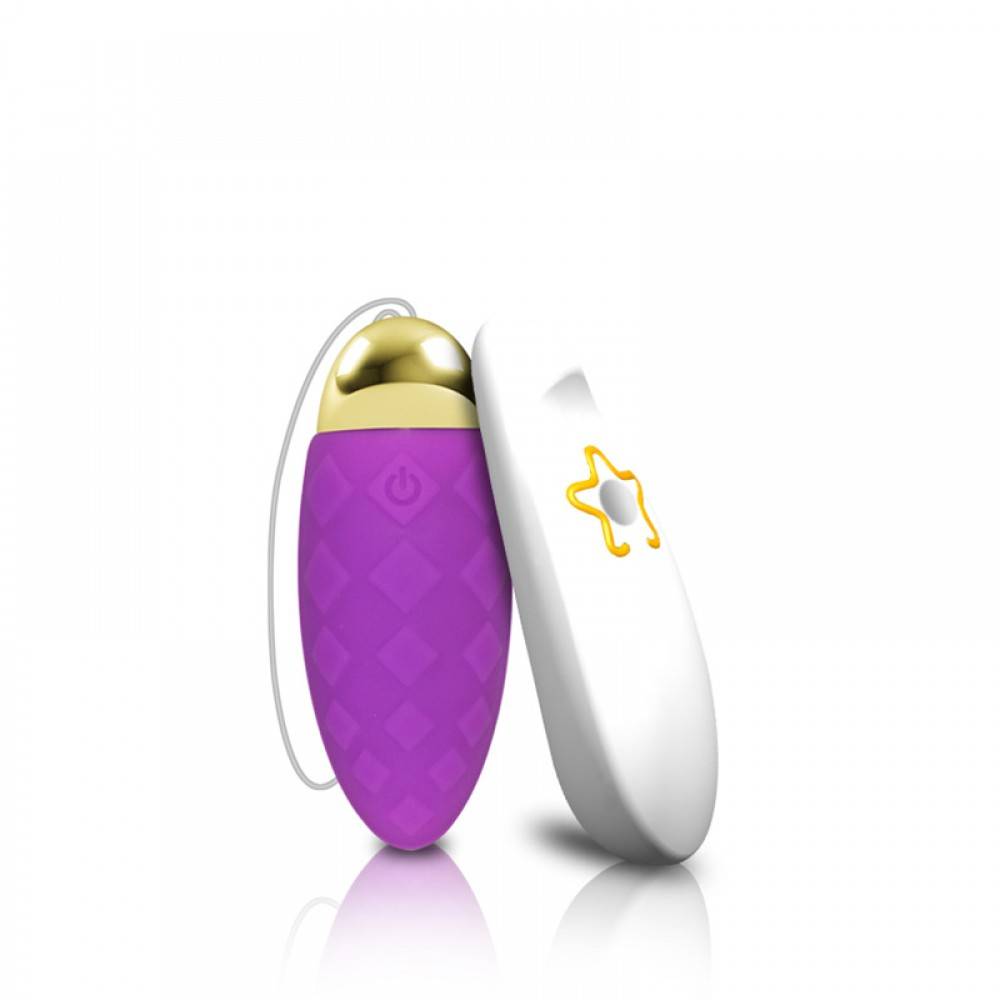 Vibrador Bullet Dini Roxo com 10 vibra��es e controle remoto sem fio