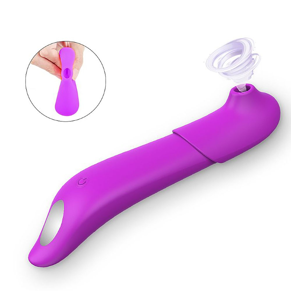 Vibrador Feminino em Silicone Recarreg�vel 9 Vibra��es e Capa para Est�mulo do Clit�ris Youmis Roxo | Foto 04