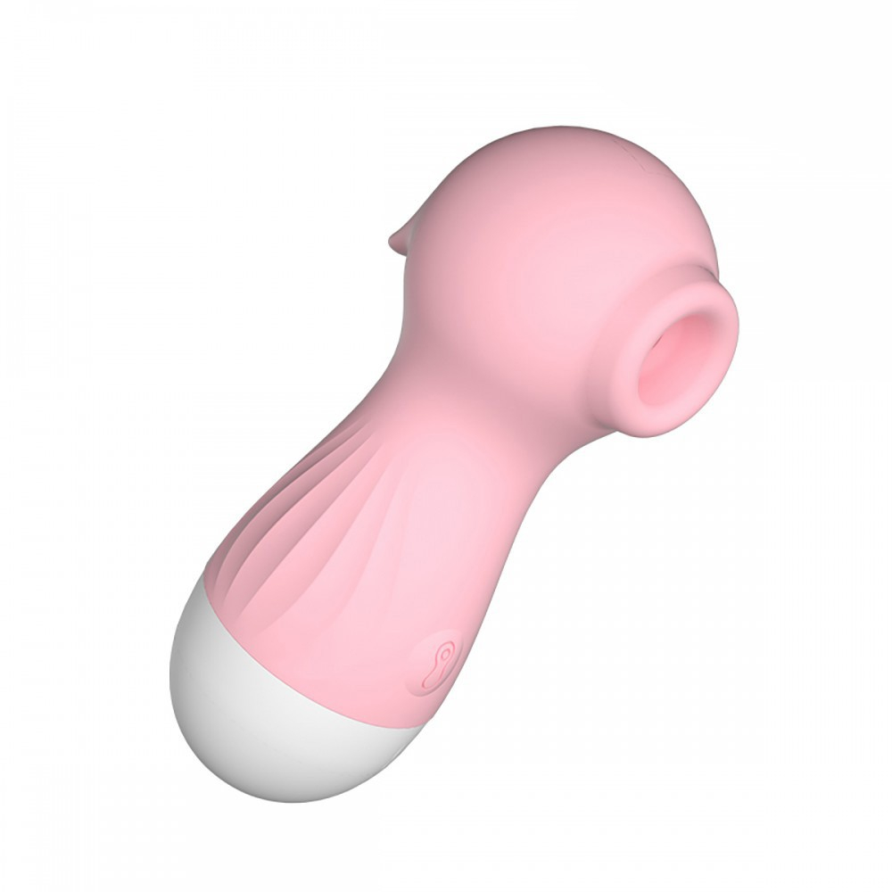 Vibrador para Clit�ris em Silicone Recarreg�vel com 10 Pulsa��es Rosa - Vista Traseira